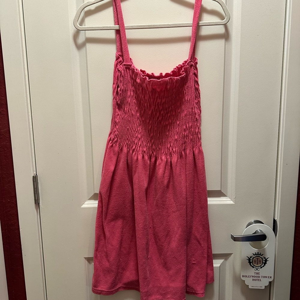 Just Love Hot Pink Smocked Pool Coverup XL